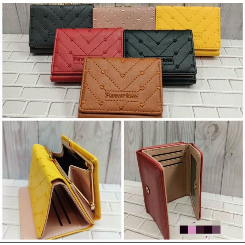 Dompet Wanita Korea Behel Import Lipat Tiga High Quality