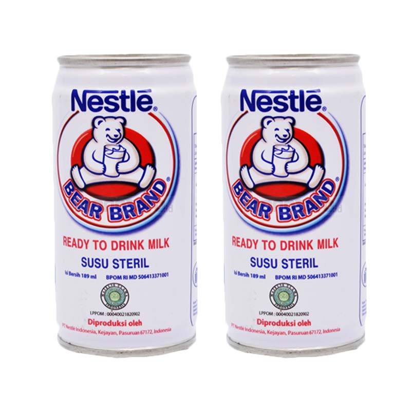 

Bear Brand Susu Beruang Steril Klg 189ml/susu steril/minuman segar