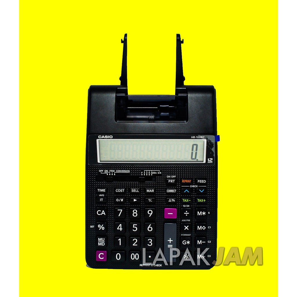 

Kalkulator Casio HR-100RC With RePrint Cek 12 Digit Dimensi 24x16cm