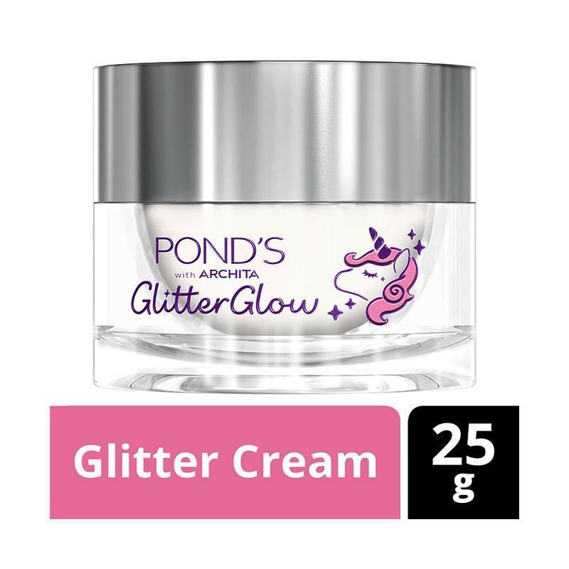 Pond's white Archita Glitter Glow Glitter Cream 25 gram Pond's Glitter crem Pond's Glitter Glow duo powder Glitter duo powder 5g Glitter powder