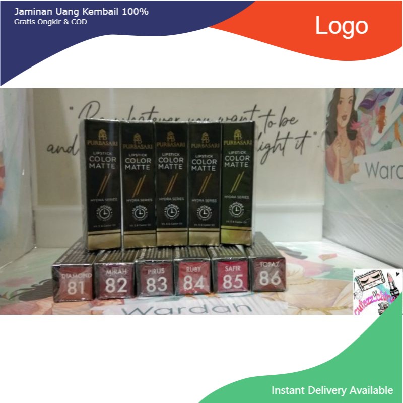 PURBASARI LIPSTICK/PURBASARI COLOR MATTE LIPSTICK