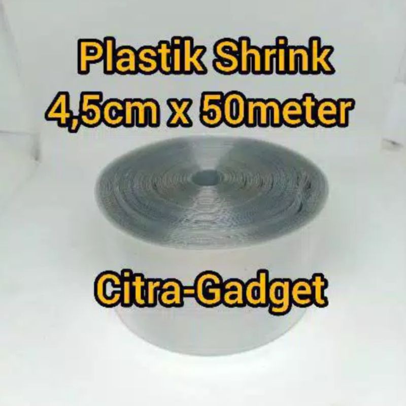 Plastik Shrink Plastik Segel 4,5cm x 50 meter