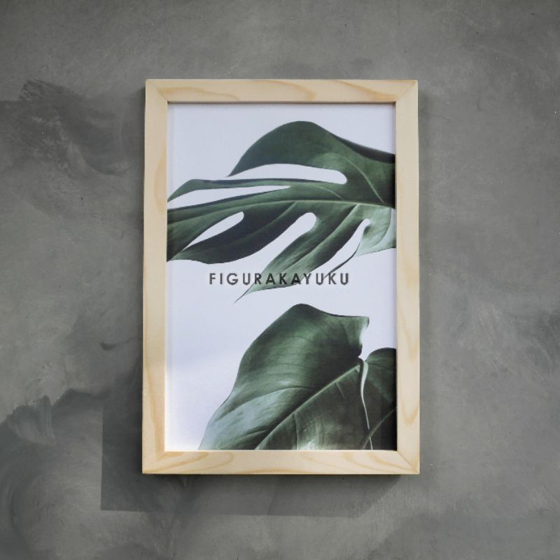 Figura Kayu 30 x 45 Cm / Frame Foto / Pigura Kayu 12R Plus / Bingkai Foto