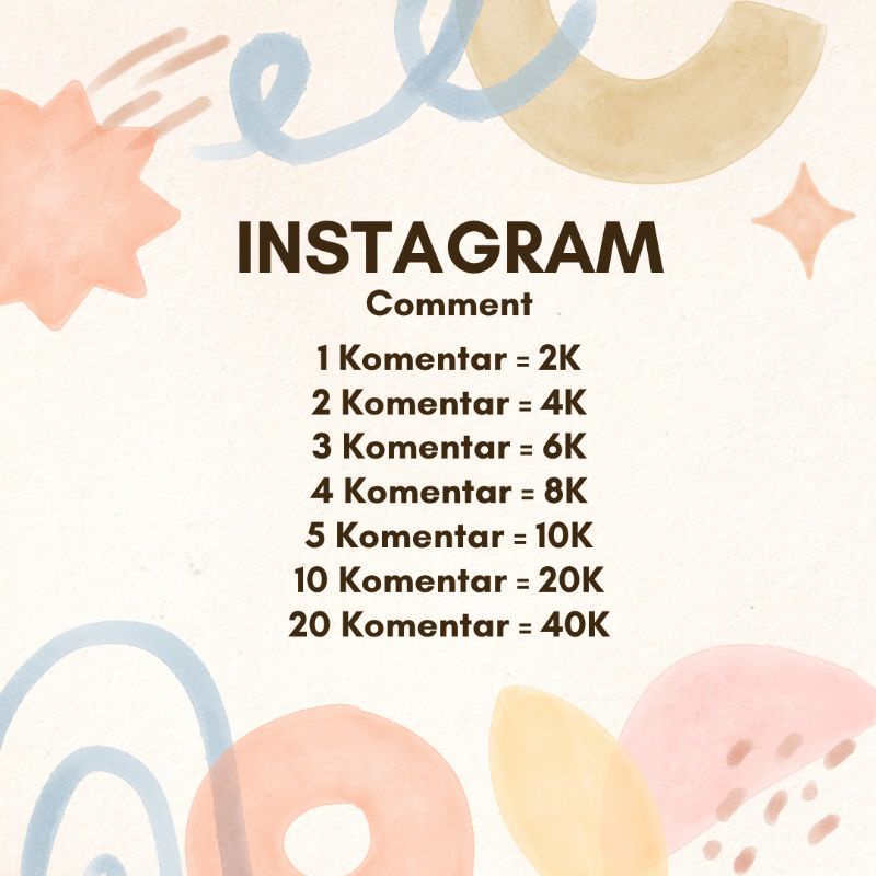 KOMENTAR INSTAGRAM || INSTAGRAM COMMENT CUSTOM