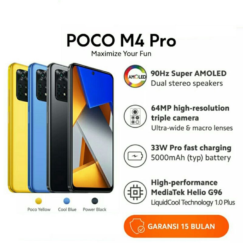 Xiaomi POCO M4 Pro NFC Ram 8/256 Garansi Resmi