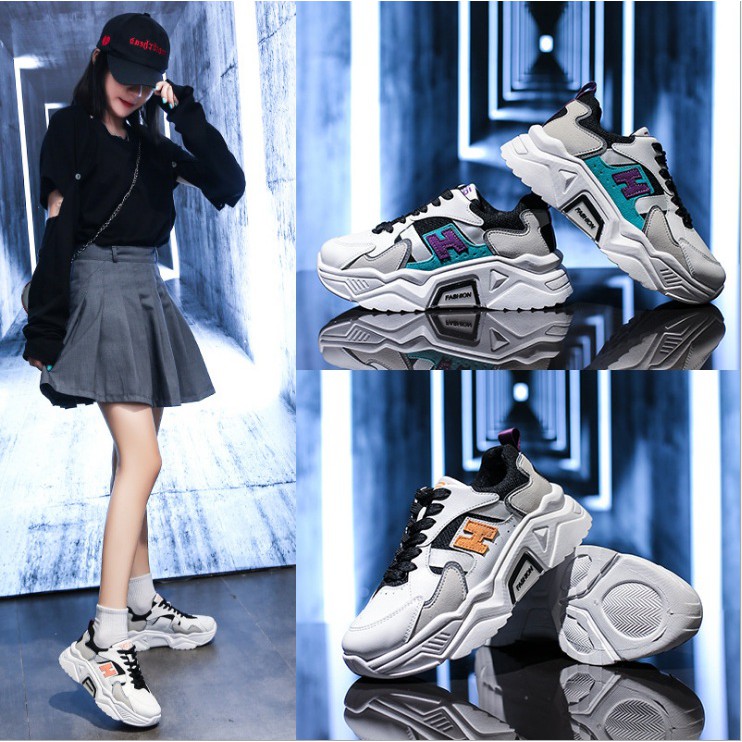 Sepatu sneakers wanita IMPORT PREMIUM model H Fashionable New model 226