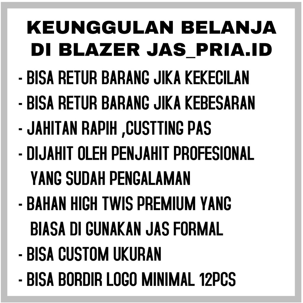 New Jas Wisuda / Jas Nikah / Jas Formal / Jas Slimfit / Jas Pria