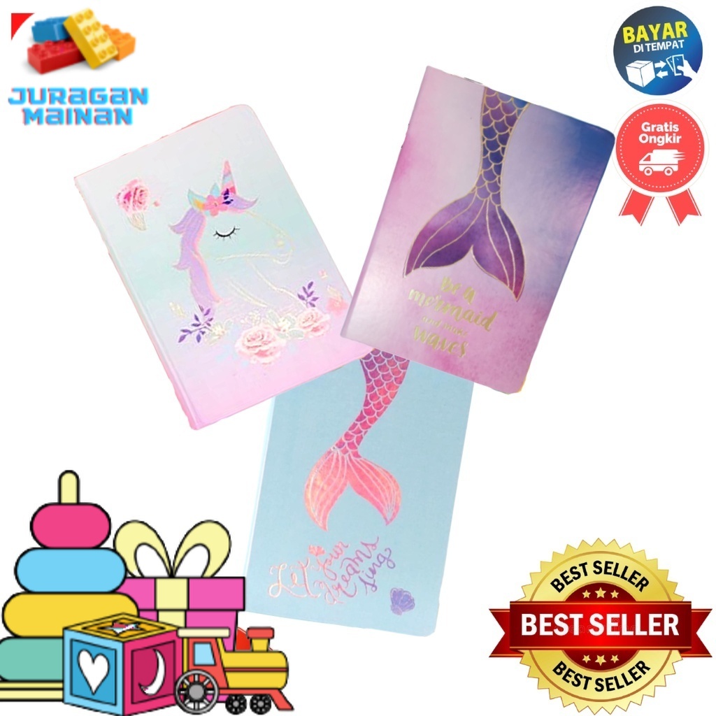 

Buku tulis / Notebook / Notepad motif Mermaid F2088