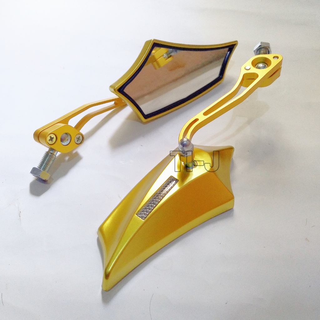 Kaca Spion Batman Sepion Motor Variasi Untuk Semua Motor Full Cnc Warna Merah, Hitam, Gold