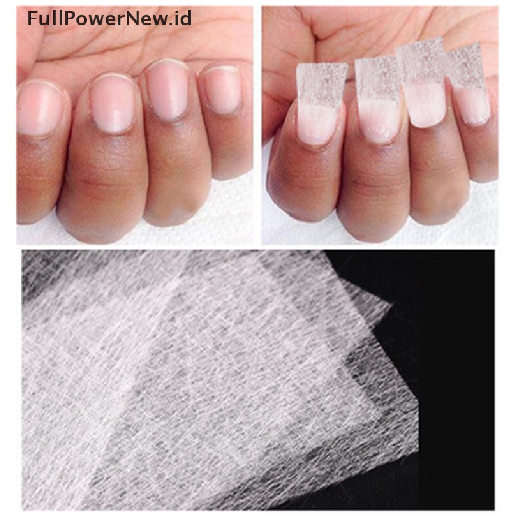 (Full) 10 / 20Pcs / Set Serat Sutra Untuk Extension Kuku Palsu UV Gel