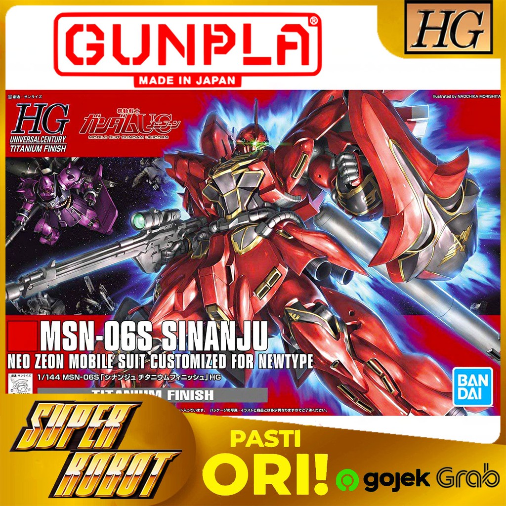 BANDAI HG MSN-06S Sinanju Titanium Finish - HGUC Limited