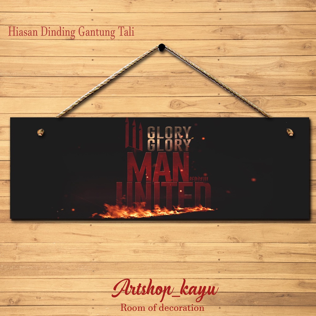 Hiasan DINDING pintu pajangan pintu shabby walldecor poster kayu. pajangan rumah dekorasi MANCHESTER UNITED