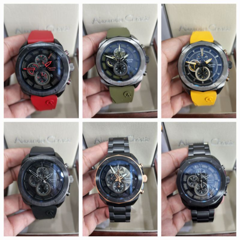 jam tangan pria alexandre christie ac6611 man original new 6611