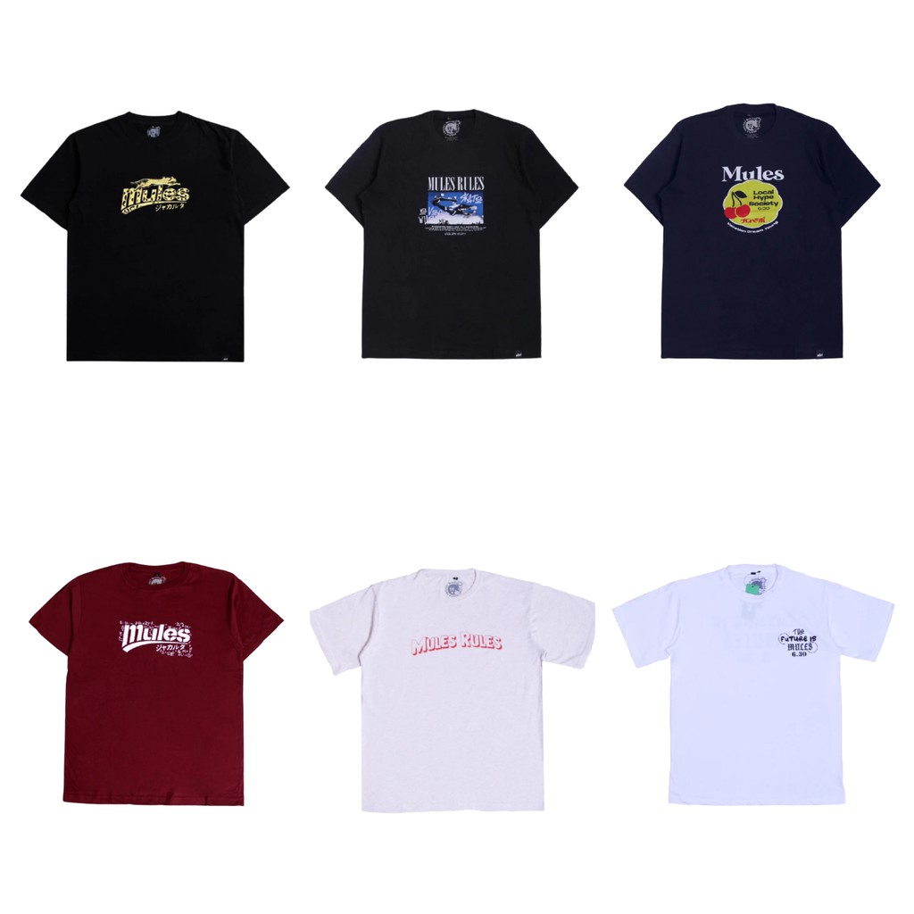 Mules tees tshirt kaos distro pria dan wanita original lokal brand Jakcloth Store Bogor