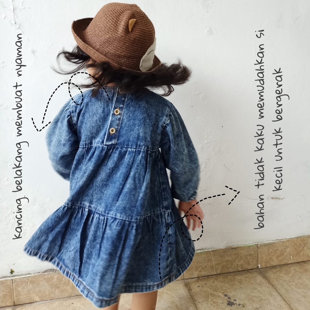 DRESS JEANS ANAK PEREMPUAN