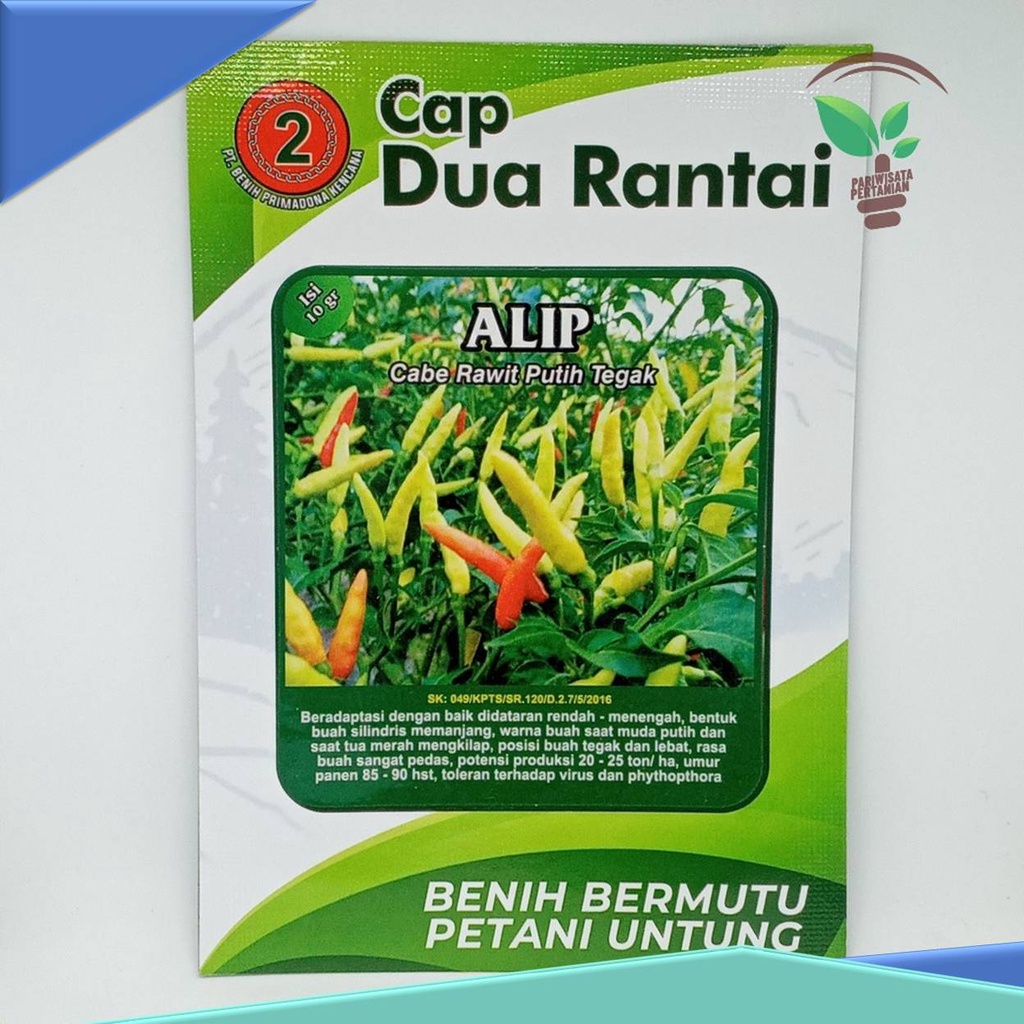 Biji Benih Cabe Rawit ALIP HIBRIDA F1 cabe rawit unggul, buah lebat, TOLERAN VIRUS DAN MUDAH ADAPTAS
