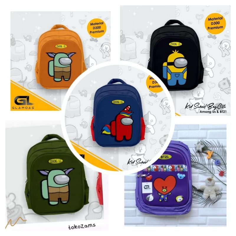 Tas Anak Sekolah Among Us BTS Glamoas