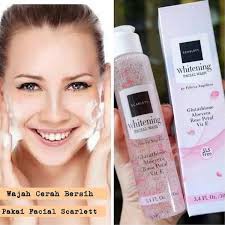 Scarlett Whitening Facial Wash Sabun Pembersih Wajah Scarlet