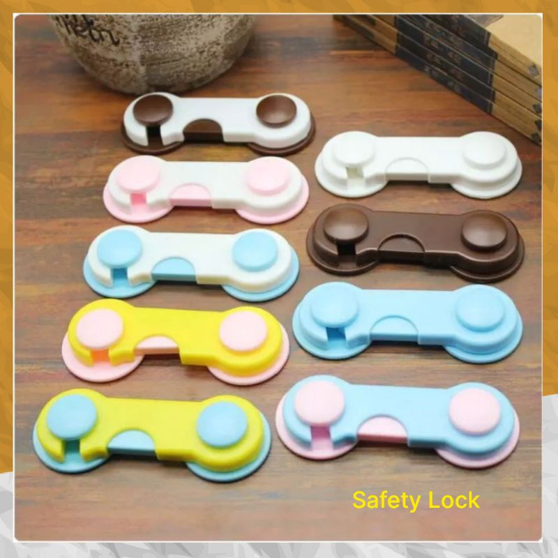 Pengaman Laci Lemari Pintu Kulkas Baby Safety Lock Band Kunci Pengaman Tambahan Lemari serbaguna dan kuat