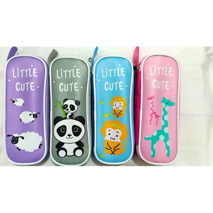 

Tempat Kotak Kantong Pensil Little Cute Animals Lucu Unik Murah - Ungu