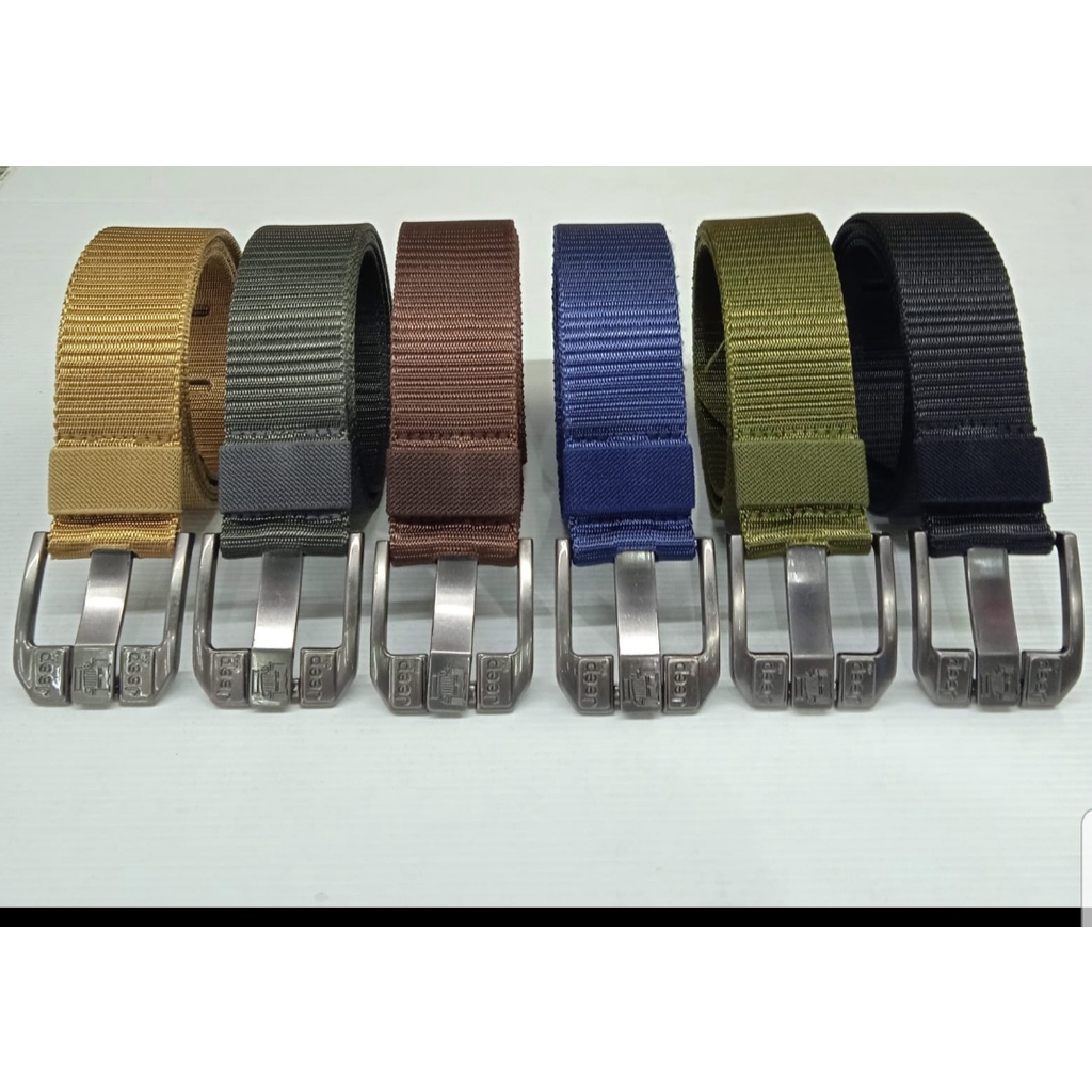 ikat pinggang pria jeep bahan nylon terbaru import