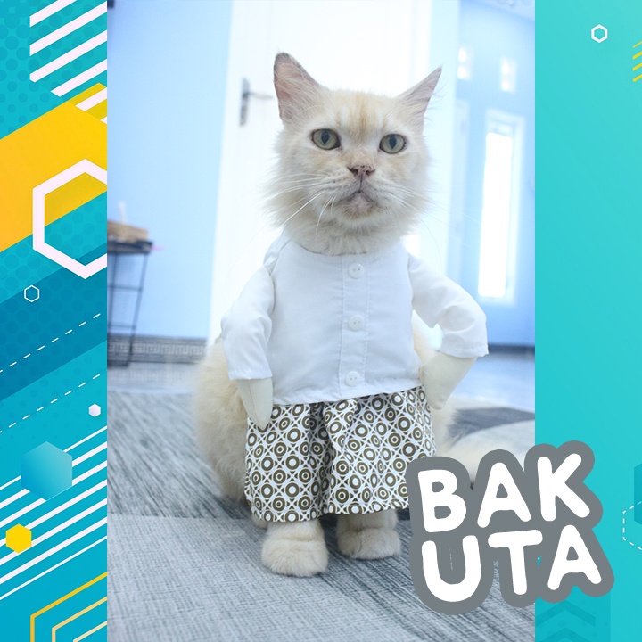 Kostum baju koko sarung lingkaran emas + Peci / baju koko kucing lebaran Terbaru size S-XL
