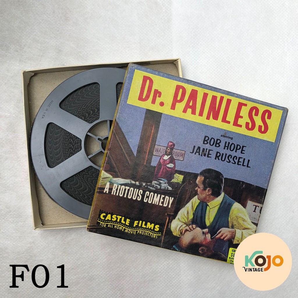 Film Proyektor Jadul Vintage Lawas Antik Retro Klasik Classic Langka Rare Dr. Painless