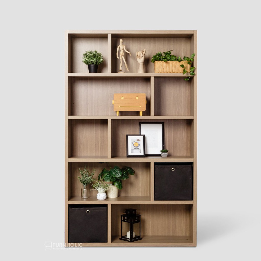 iFurnholic Edwin Display Rack Rak Buku Rak Penyimpanan iFurnholic Edwin Display Rack Rak Buku Rak Penyimpanan