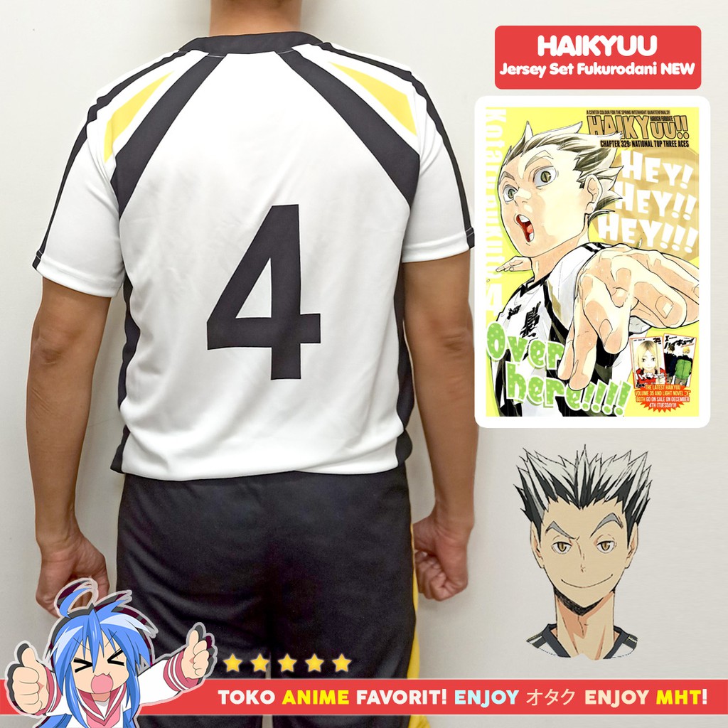 Kostum Anime Cosplay Haikyuu Fukurodani Jersey NEW Version 2 HAIKYUU TO THE TOP Bokuto Akaashi