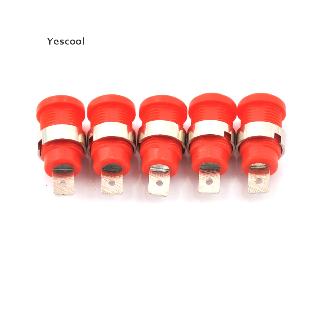 Yescool 10Pcs Socket Jack Banana Female 4mm Untuk Panel Binding Post