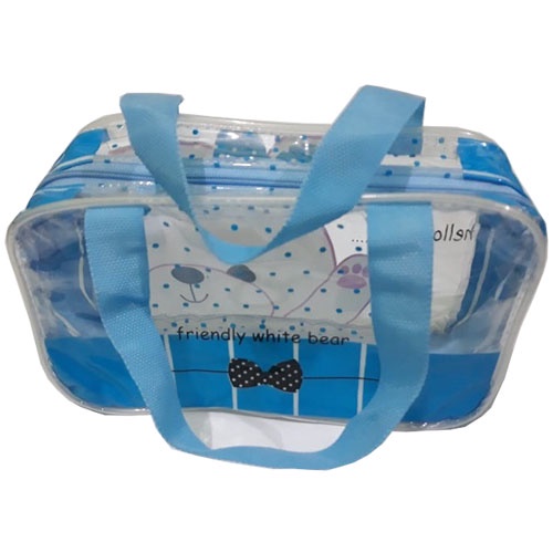 Tas kosmetik Uang Alat Tulis Sekolah | Dompet Make up panda serbaguna Plastik Bening PVC