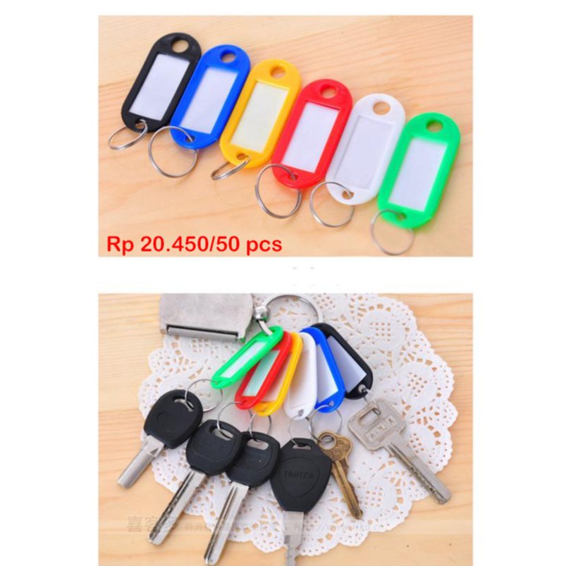 

HSM Gantungan Kunci Loker/Label Nama 5cm - Harga 20.450/isi 40pcs