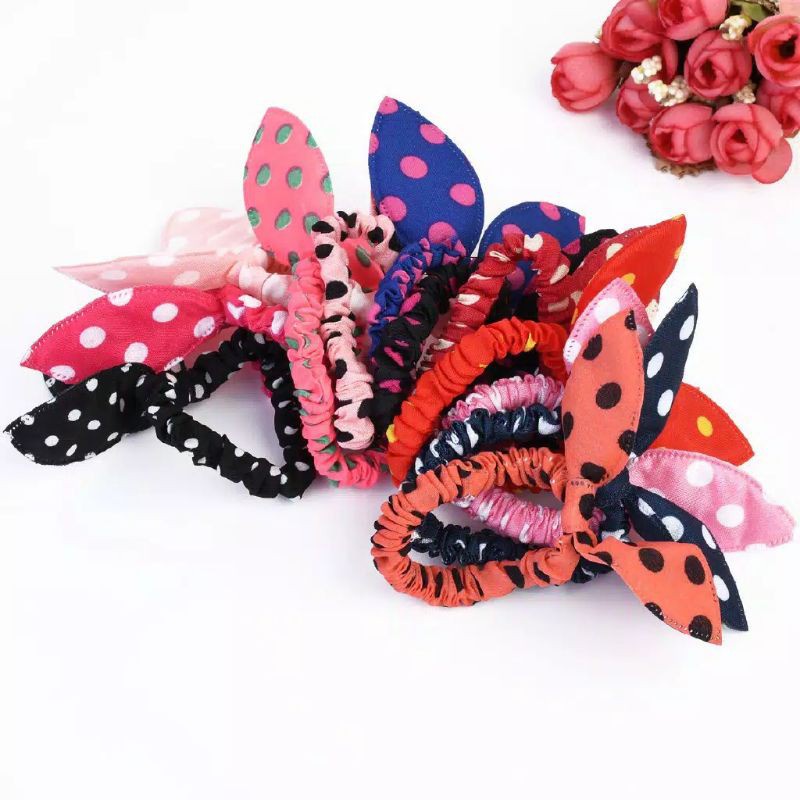 IKAT RAMUT FASHION KOREA CHIBI LUCU/ KUNCIR RAMBUT CHIBI/ KUNCIR RAMBUT ANAK DEWASA CHIBI (SATUAN)