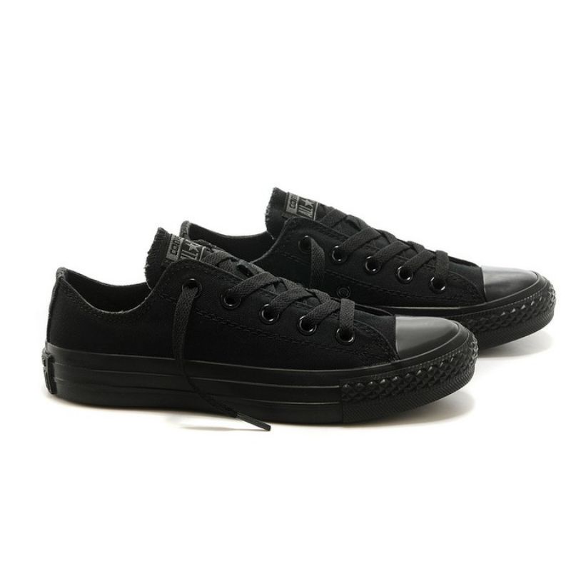 RECOMENDED !! SEPATU CASUAL CONVERSE ALLSTAR CLASIC FULL BLACK + BOX KW SUPER