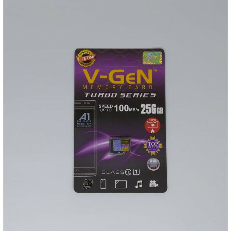 Micro SD 256GB Turbo V-GEN Class 10