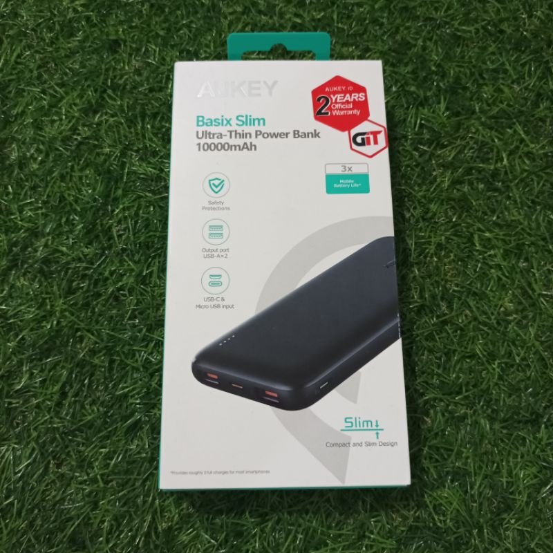 Aukey Powerbank Basix Slim 10000 mAh PB-N73 Original BNIB