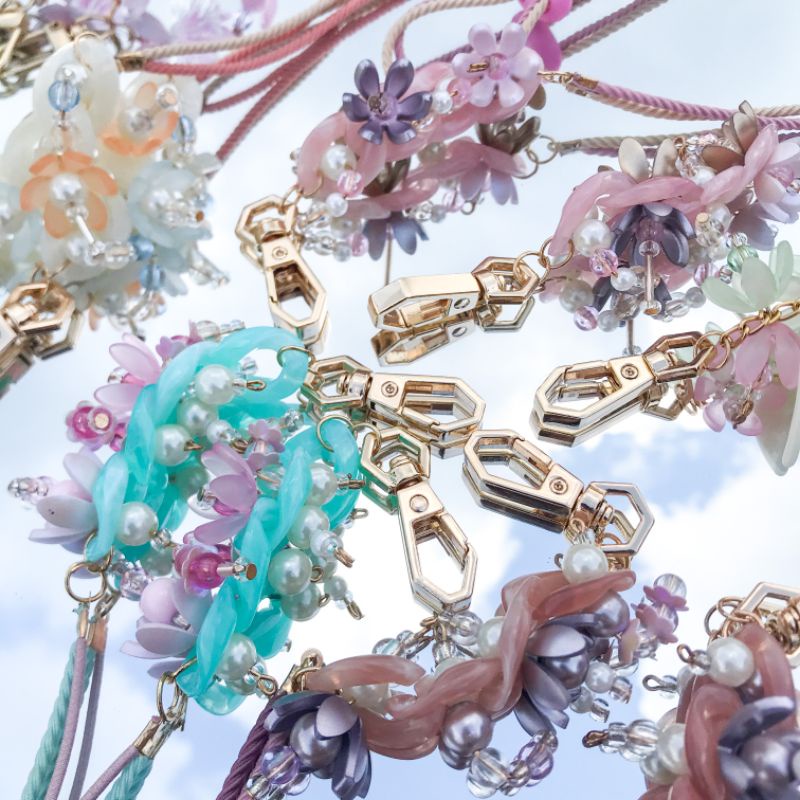 Strap Mask / Rangkai Strap Masker / Pengait Masker Hijab / Tali Gantungan Masker / Headloop / 2in1 Tali Masker / Tali Masker Premium / Konektor Masker / Konektor Masker Hijab / POMPOENY