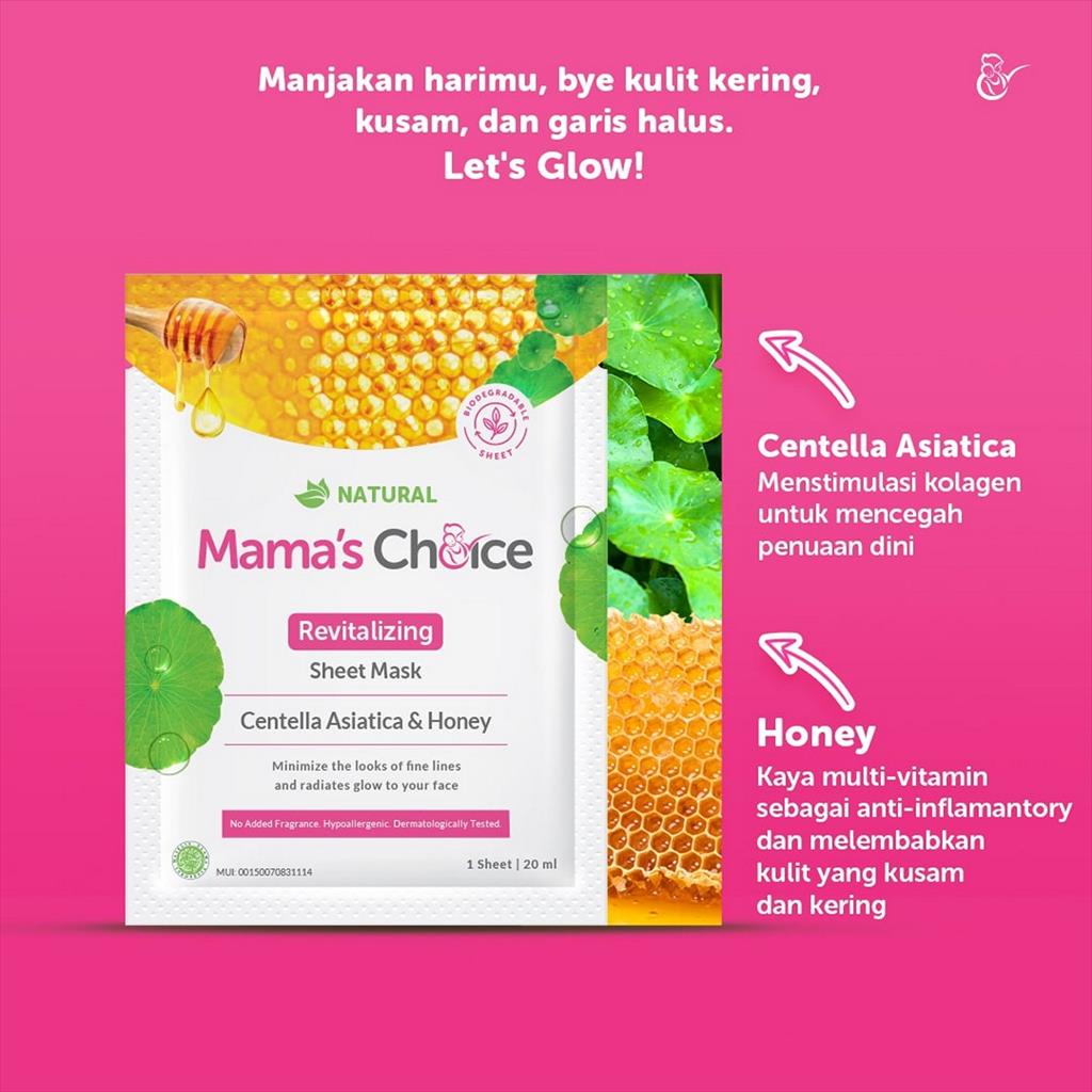 Mama Mama's Choice Sheet Mask Revitalizing 3 pcs Masker Wajah