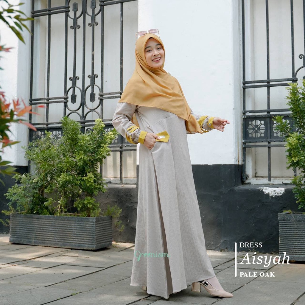 Greenism Gamis Aisyah Quality Premium Syari'i Dress