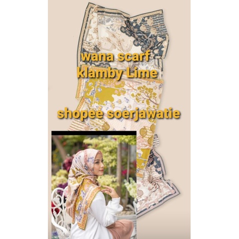 WANA SCARF LIME KLAMBY