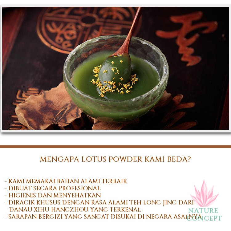 Lotus Root Powder Bubuk akar teratai Sarapan Diet Sehat SACHET