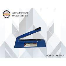 Mesin Pres Plastik / Impluse Sealer Double Thunder 20 Cm Body Plastik