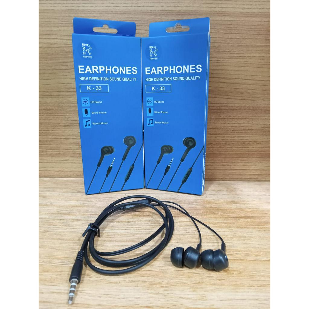 Reborn K33 Headset With Mic Headset Stereo Earphone Jack 3.5mm