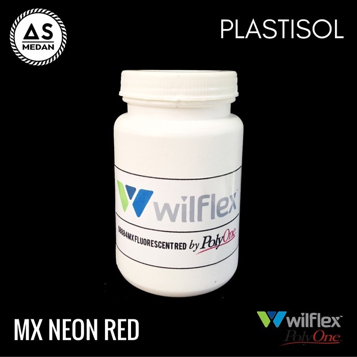 Tinta Plastisol WILFLEX Mx Neon Red Cat Sablon Tinta Sablon Kaos Plastisol 250gr