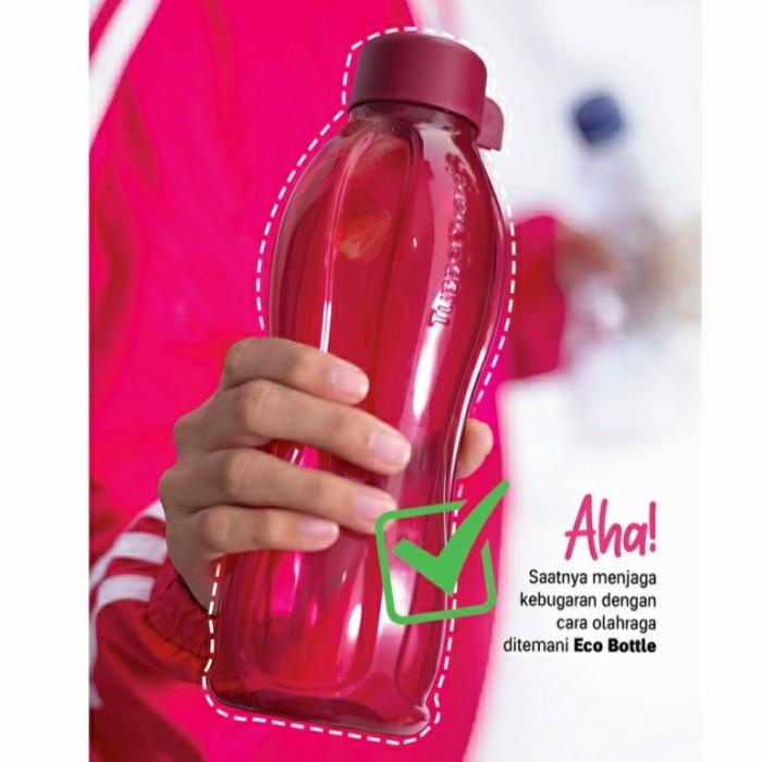 [ PRODUK ASLI PREMIUM ] Tupperware Eco Bottle 500ml tutup ulir (1) botol minum - Merah Muda TERMURAH