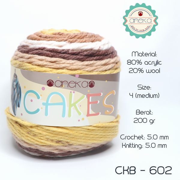 BENANG ANEKA CAKE / CAKES YARN - 602