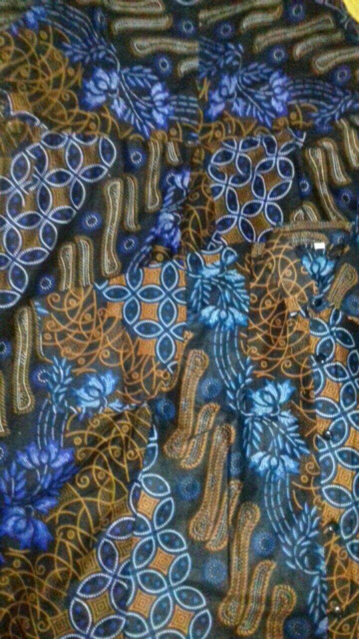 Sarimbit Couple Keluarga Motif Seno Biru