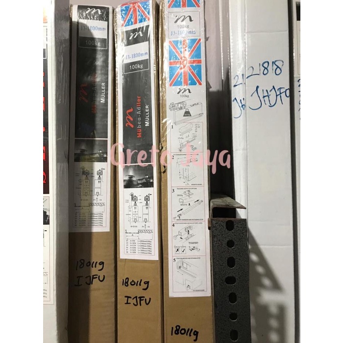 Rel Pintu Sliding / Rel Sleding / Rel Pintu Geser A3/ J3 Merk Muller