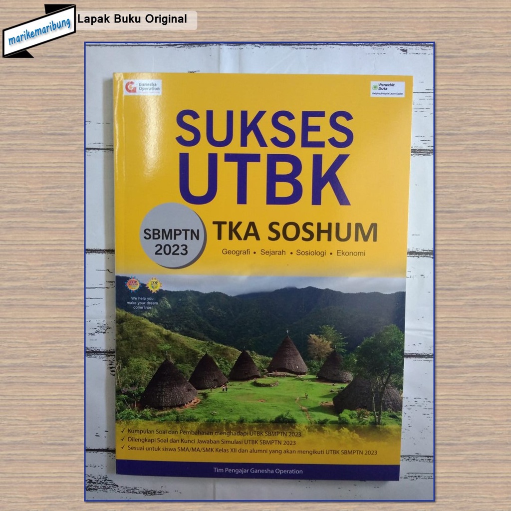 Buku SOSHUM UTBK SBMPTN 2023 GANESHA OPERATION (GO)