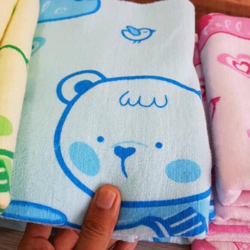 Handuk Bayi Ivory Sablon 120x60 cm/HANDUK MANDI/HANDUK KERINGAT BAHAN KATUN HALUS &amp; NYAMAN (MURAH)